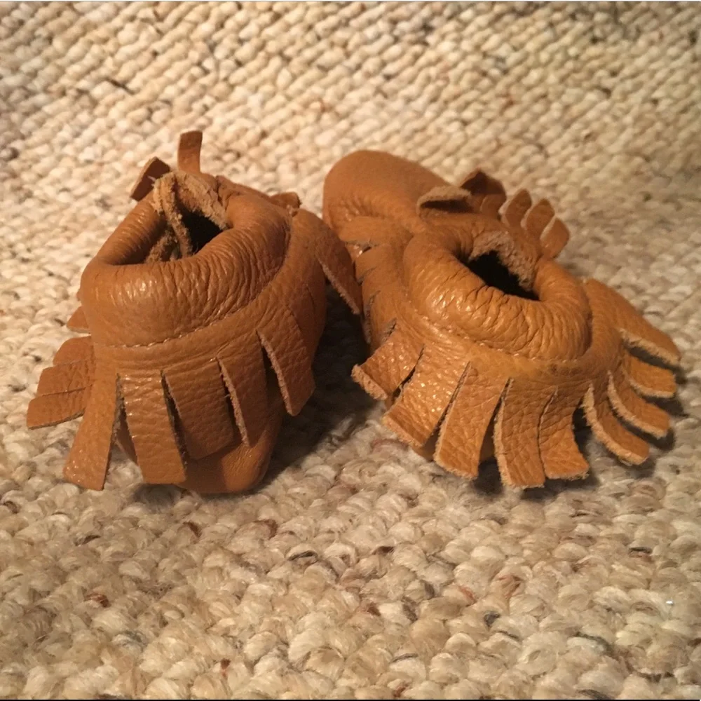 Baby Mocassins Leather Crib Shoes